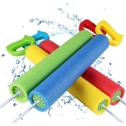 1PCS Water Guns Pull Type EVA Foam Drawn Blaster Summer Beach For Kids Shooter Summer Fun Outdoor Swimming Pool for Boys Girls