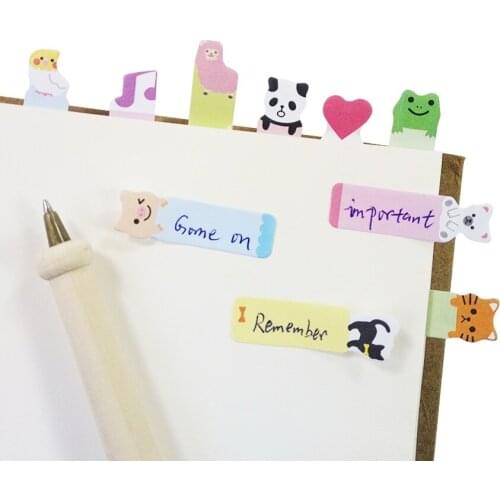 1pack/lot kawaii Animals index notes gift notepad student office Stationery wholesale