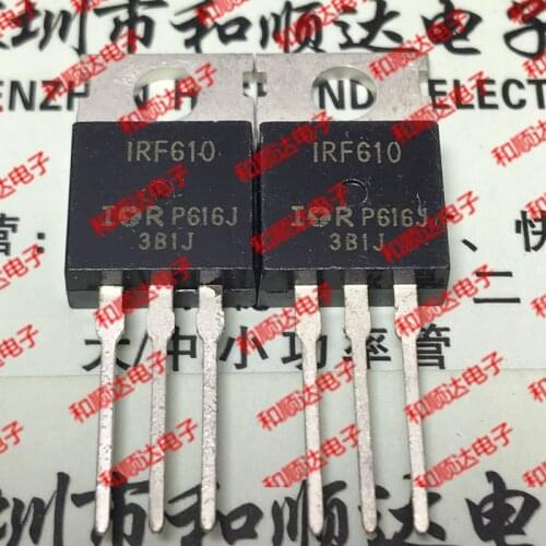 10pcs/lot IRF610 New Spot TO-220 200V 2.5A