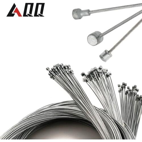 AQQ 10PCS MTB Bike speed line Bicycle Brake Line Shift Shifter Gear Brake Cable Sets Core Inner Wire Silver Steel Speed line