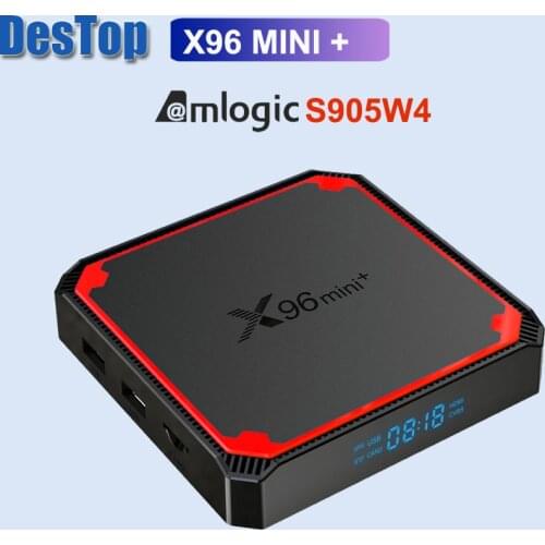 10PCS X96 Mini+ Android9.0 Amlogic S905W4 Quad Core 8GB 16G 2.4G&5.0G WIIF Set Top Box X96 MINI Plus vs h96 mini v8 hk1 rbox min