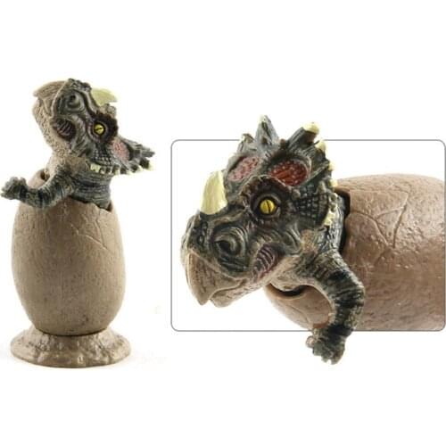 3pcs/set Half Hatched Dinosaur Egg Model With Bases Dinosaur Dinosaur Figure Education Hatching Toys Growing Children Actio H2V8