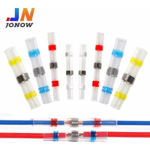 Solder sleeve quick splice wire heat shrink connectors home marine waterproof type AWG 22-18 electrical terminal faston butt kit