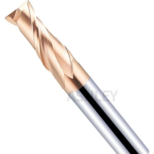 55-degree bronzed two-edge tungsten steel end mills with flat ends D16-D20 carbide plain bottom end mills