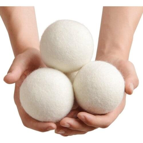 6Pcs/Pack Wool Dryer Balls Premium Washing Machine Laundry Clean Ball Reusable Natural Organic Laundry Fabric Softener Ball