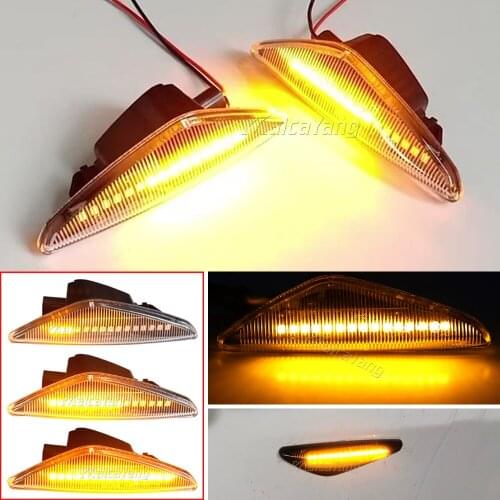 7267977 For BMW E70 X5 F25 X3 E71 X6 2007-2013 Sequential Dynamic Flowing LED Side Marker Light Turn Signal Light Blinker