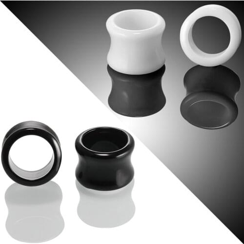 1PCS Acrylic Earrings Hollow Ear Expander Piercing Earrings Jewelry Europe and America Hip Hop Style Fashion Auricle Jewelry