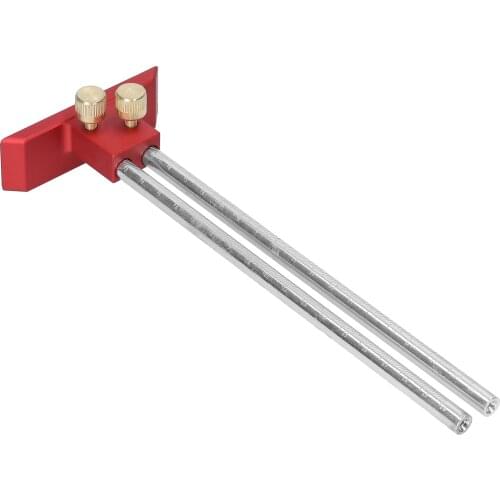 Woodworking Double Head Scriber Ruler 0-200mm Wood Marking Gauge Mortise Scribe Tool for Carpenter