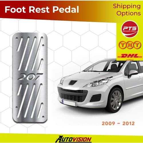 For Peugeot 207 2009 2010 2011 2012 Car Accessories ABS Chrome Foot Rest Pedal Body Molding Moulding Trim