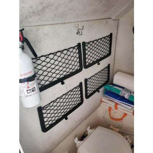 Elastic Storage Pocket Net Holder with Screw Bus for Purse Bag Phone Universal Fit Framed Stretch Mesh Net