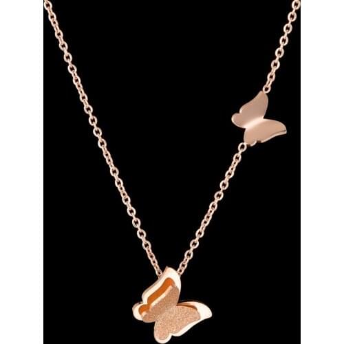 Butterfly Piercing Elegant Necklaces Pentants European Style Cute Fashion Choker Pendant Jewelry Party Gift For Girl Women Gift