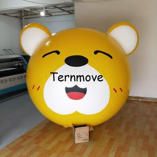 Giant inflatable bear Cartoon balloon PVC advertising Promotion Helium Balloones floating replica custom large ground balloon