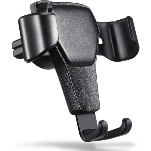 Gravity Car Phone Holder PU Leather Pad Stand Air Vent Clip Mount Bracket For iPhone Xiaomi Huawei Samsung Car Clip Phone Holder