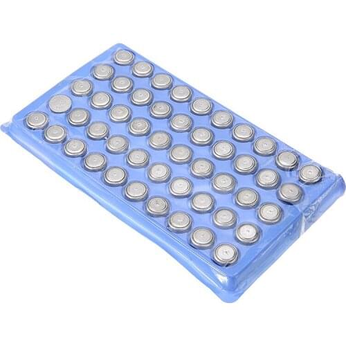 Mayitr 50pcs Electronic Watches Battery LR44 AG13 L1154 357 SR44 1.5V Alkaline Button Batteries For Watch Toy