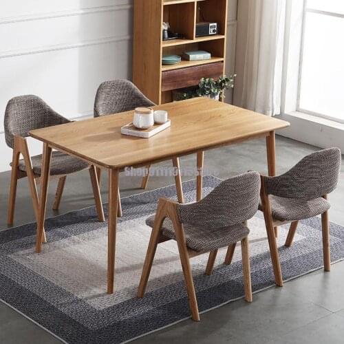 Solid Wood Dining Chair Modern Simple Household Stool Leisure Cafe Table Chair Combination A-shape Chair Nordic Back Chair