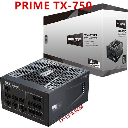 New PSU For Seasonic Full Modular 80plus Titanium Silent 750W Power Supply PRIME TX-750