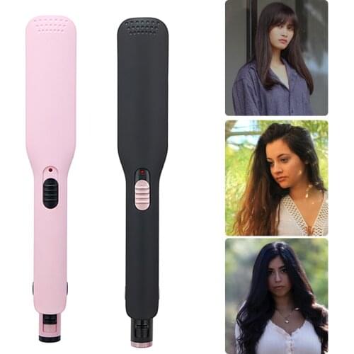 DIOZO Professional Hair Straightener Curling Iron Portable PTC Heater Curling Stick Perm Hair Splint Salon