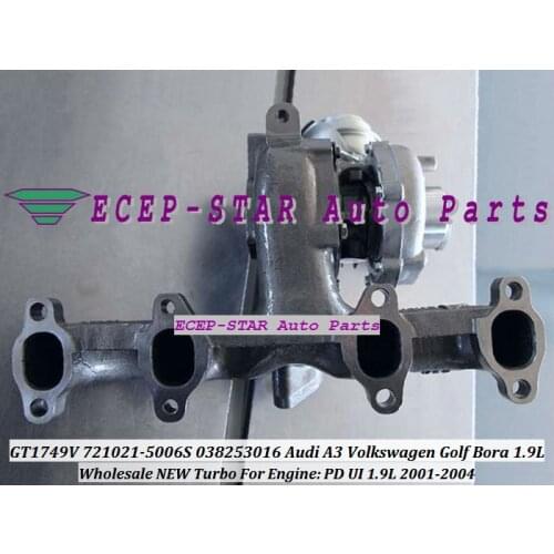 GT1749V 721021-5006S 721021-0002 721021 038253016 Turbo Turbocharger For Audi A3 For Volkswagen VW Golf Bora 2001-04 PD UI 1.9L