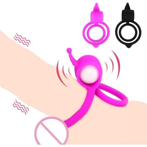 Penis Extender Enlargement Rabbit Cock Rings Sex Toys for Men Vibrator Penis Rings Clitoris Stimulate Delay Ejaculation
