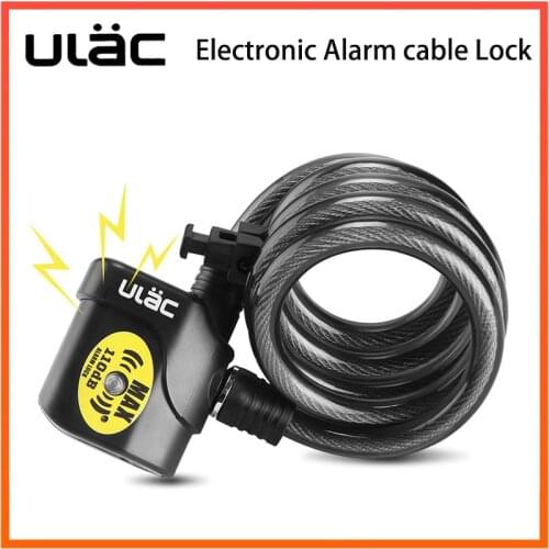 Ulac Anti Theft Bike Lock Bicycle Electronic Alarm Lock 110Db Loud Cycling MTB Bicycle Road Bike Anti-Theft Locks