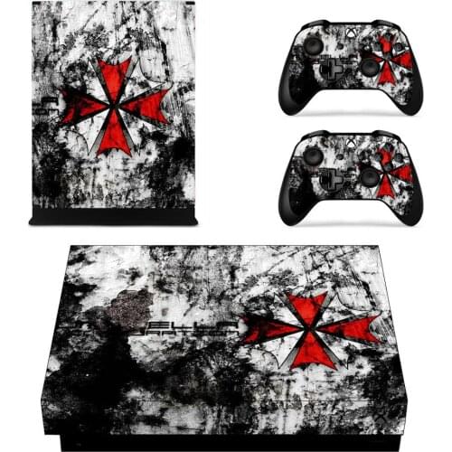 Biohazard Umbrella Full Cover Skin Console & Controller Decal Stickers for Xbox One X Skin Stickers Vinyl
