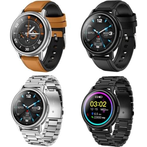 1.28 inches Smartwatch IP67 Waterproof Fitness Tracker Heart Rate Monitor Smart Watch Full Screen Touch Remote Camera
