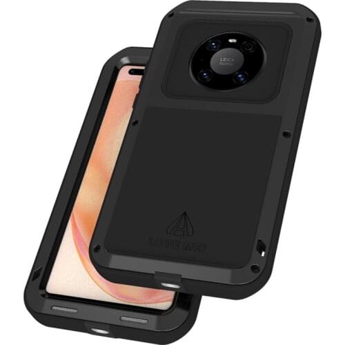 For Huawei Mate 40 Pro Waterproof Case Shock Dirt Proof Water Resistant Metal Armor Cover Phone Case for Huawei Mate 40 Case