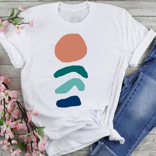 Women Graphic Travel Vacation 90s Trend Cartoon Summer Fashion Print Short Sleeve Female Clothes Tops Tees Tshirt T-Shirt
