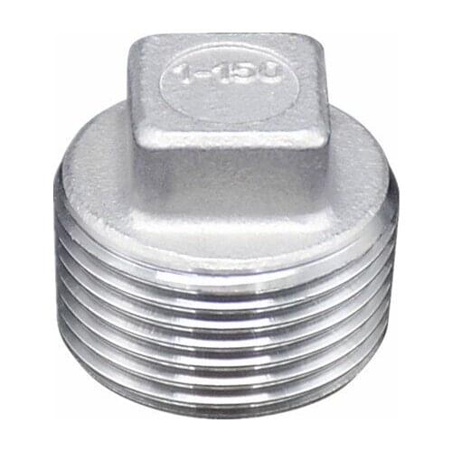 1/8" 1/4" 3/8" 1/2" 3/4" 1" 1-1/4" 1-1/2" BSP Male Thread 316 Stainless Steel Hex Head End Cap Plug Pipe Fitting Connector