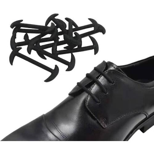 12pcs Shoes Accessories Elastic Silicone Shoelaces Elastic Shoelace Creative Lazy Silicone Laces No Tie Rubber Lace