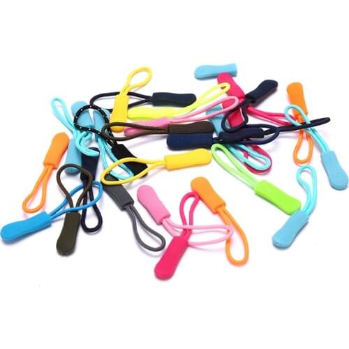 20pcs Zipper Pull Puller End Fit Rope Tag Replacement Clip Broken Buckle Fixer Zip Cord Tab Travel Bag Suitcase Tent Backpack