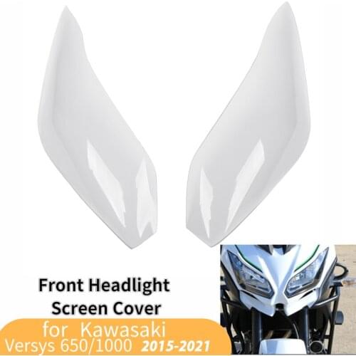2018 Versys650 Motorcycle Front Headlight Screen Cover Protector Acrylic Lens Shield for Kawasaki Versys 1000 650 2015-2018 2016