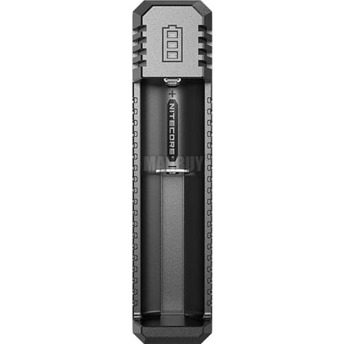 2020 NITECORE UI1 Portable DualSlot USB Li-ion Battery Charger Outdoor Power Without Battery 18650 14500 CR123 16340 26500 18350