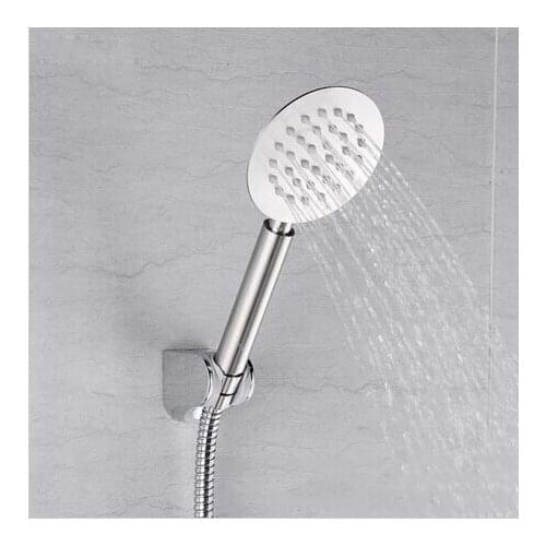 304 stainless steel chrome Hand Hold Round Shower Head water saving hand shower bathroom accessories
