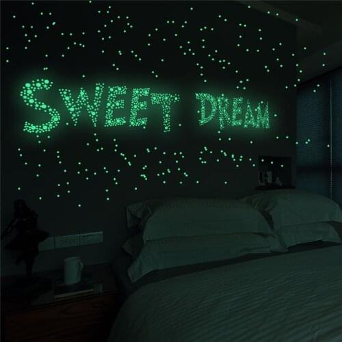 3D Stars Glow In The Dark Wall Stickers Luminous Fluorescent Wall Stickers For Kids Baby Room Bedroom Ceiling Home Decor