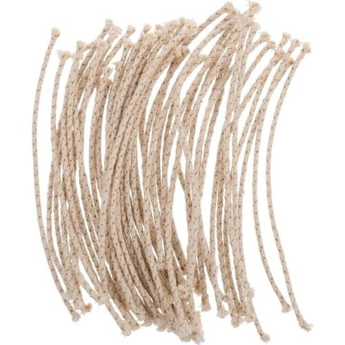 50pcs Alcohol Lamp Cotton Thread Cotton Candle Wick Rope DIY Candle Thread