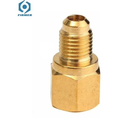 R134A R12 Car Conditioner Adapter Quick Coupling 1/2" ACME Female 1/4" SAE High Quality Brass Car Fuel Injector