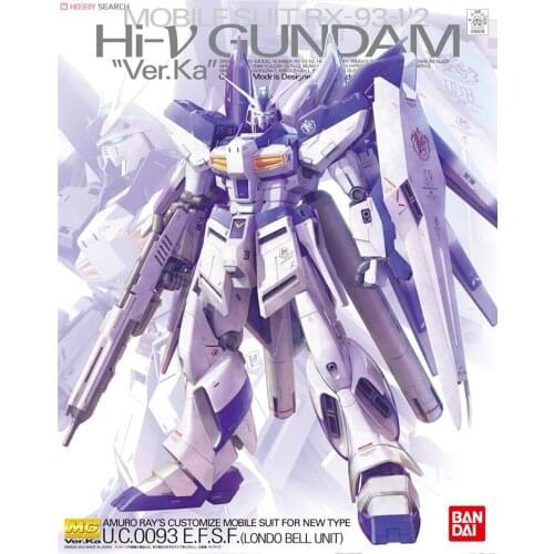 Bandai Gundam Mg 1/100 RX-93-V2 Hi-V Manatee Ver. Ka Model Geassembleerd Anime Action Figure Speelgoed Speelgoed Toys