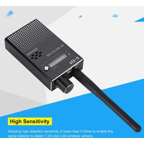 G318 Wireless Signal Bug Detector Anti-Spy Bug Detector GPS Location Finder Tracker Frequency Scanner Anti Wiretapping