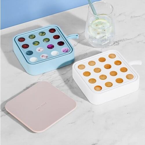 Household Silica Gel Ice Cube Summer Dormitory Ice Mold Creative Large Capacity Ice Cream Droplet Shape DIY Ice Hockey Mould