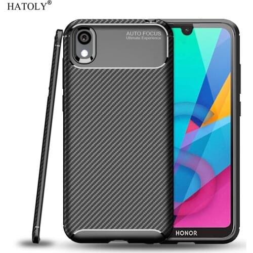 For Huawei Honor 8S Case Honor 8S Soft Silicone Anti-knock Bumper Matte Carbon Fiber Back Phone Cover Case For Huawei Honor 8S