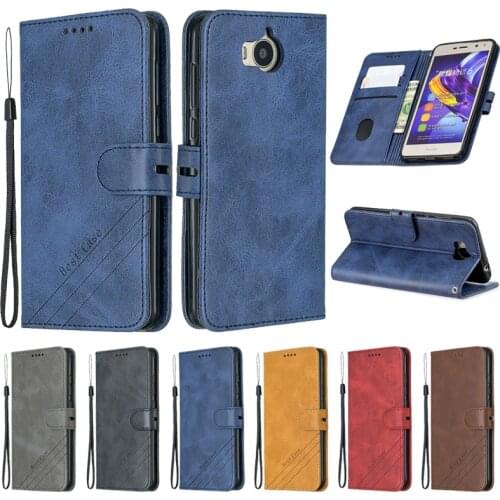 Huawei Y5 2017 Case Leather Flip Case For Funda Huawei Y5 Y 5 2017 Phone Case Huawei Y6 2017 Cover Luxury Magnetic Wallet Cover