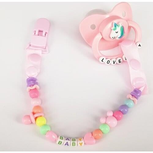 Ddlg Little Girl Baby Pacifier Clip Chain and Adult Baby Pacifier ABDL Dddy Dummy Pacifier Chain Clip Holder