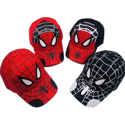 Spiderman Anime Disney Marvel Superheroes Kids Hat Boys Girls Travel Caps Anime Movies Spider-man Kids Caps Figure Gift Toys