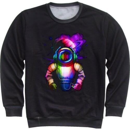 2020 Spring Children 3D Hoodies Kids Colorful Space Galaxy Panda Astronaut Listen Music Printed Sweatshirts Boys Girls Pullovers