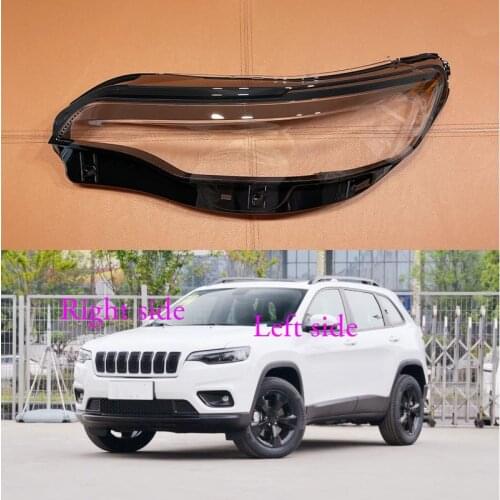 For Jeep Cherokee 2019 2020 2021 Headlight Shell Lamp Shade Transparent Cover Headlight Glass Headlamp Cover