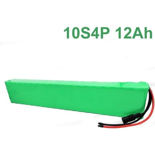 36V 12Ah 10S4P 18650 Li-ion Battery Pack E-Bike Ebike electric bicycle 42V