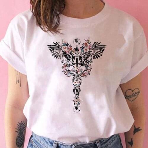 Funny Cane Graphic Tee Shirt Women Aesthetic Woman Vetement High Quality Camiset Comfortable Harajcku Style Tumblr Mujer