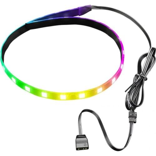 RGB Color Changing Safe 40cm High Brightness Soft LED Strip for Computer