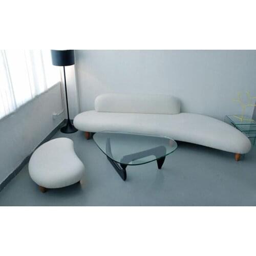 Creative personality arc fabric sofa combination living room leisure store office furniture modern minimalist fashion